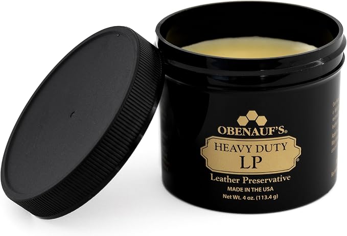 Heavy Duty LP Leather Preservative (4oz)- All Natural Beeswax Oil Conditioner- R