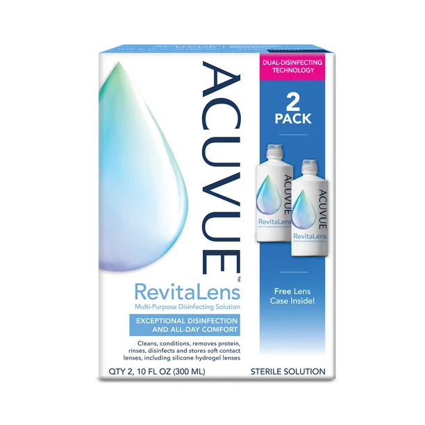 RevitaLens Multi-Purpose Disinfecting Solution, 20 Fl. Oz., 2 Pack eye