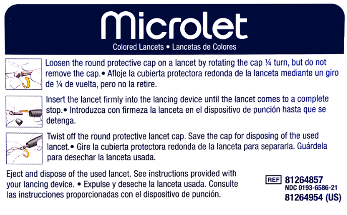 Contour Microlet Color Lancets 100 Pack