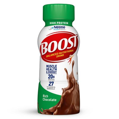 BOOST High Protein Nutritional Drink – Chocolate, 20g Protein, 8 fl. oz. Bottles (28-Pack)