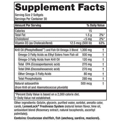 Purity Products Krill Omega 50+ | 60 Softgels