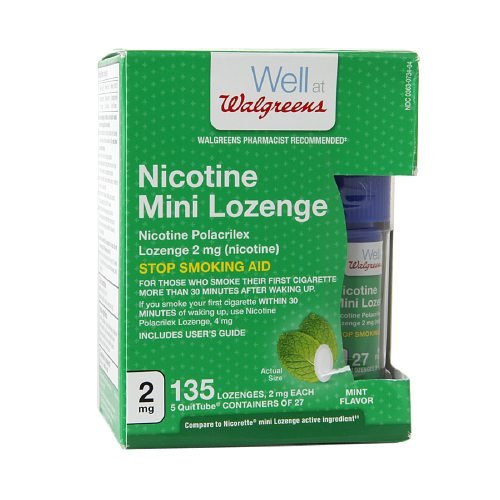 Walgreens Nicotine 2MG Mint Mini-Lozenges, 135 ea