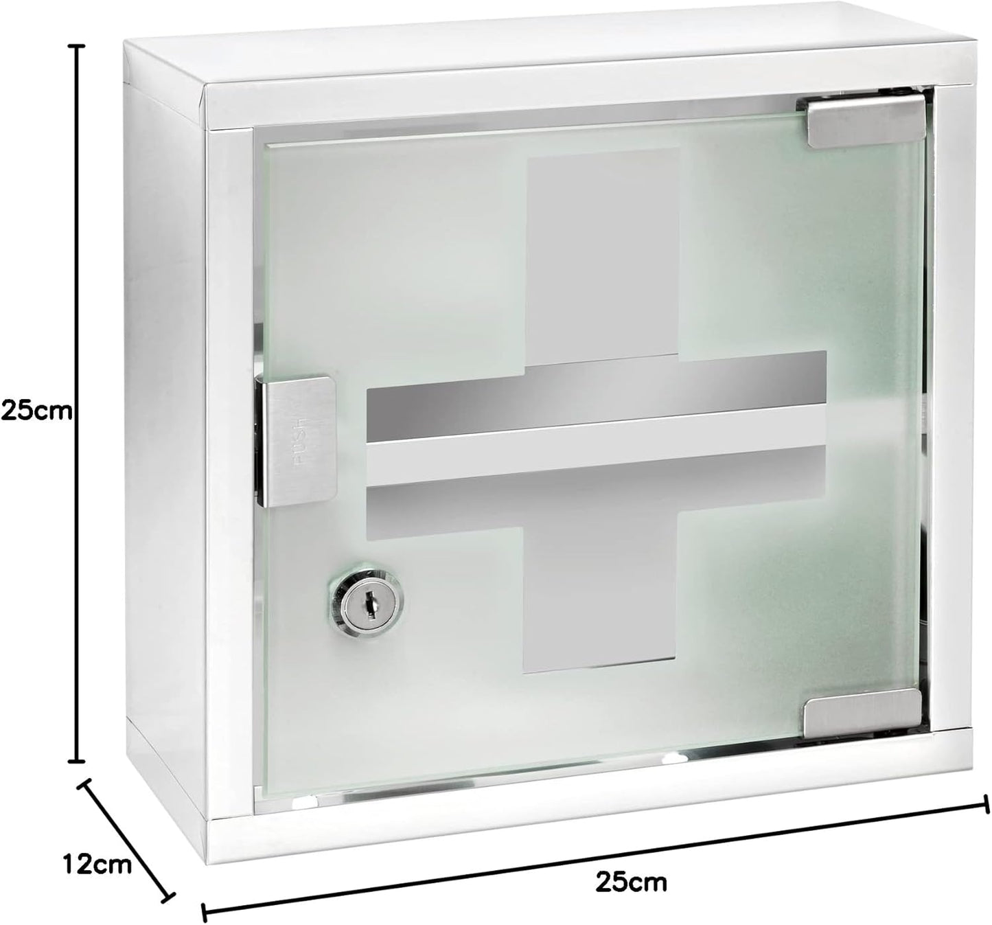WENKO Medicine Cabinet with Lock