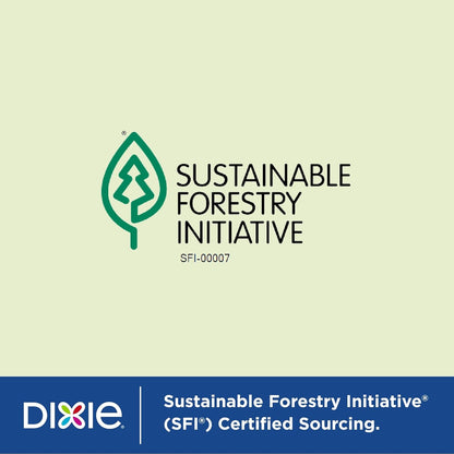 Dixie 10-Inch Large Disposable Paper Plates – 204 Count, 2X Stronger, Microwave-Safe