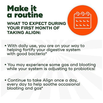 Align Probiotic Supplement for Digestive Health with Cranberry – 42 Capsules