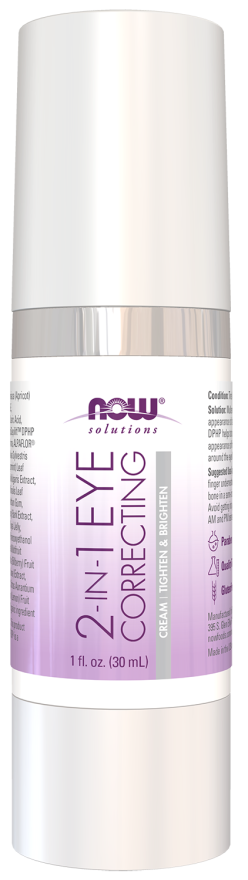 NOW Foods, Solutions, 2 in 1 Eye Correcting Cream, 1 fl oz (30 ml)