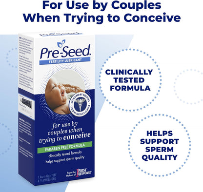 Pre-Seed Fertility Lubricant, For Use by Couples Trying to Conceive