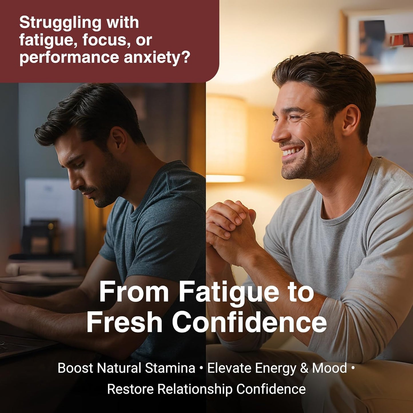 Ultra Bann Natural Male Vitality Supplement for Men | Male Health, Energy, Strength & Endurance Support | Daily Vitality Support & Wellness Formula | Vegan | 15 Capsules