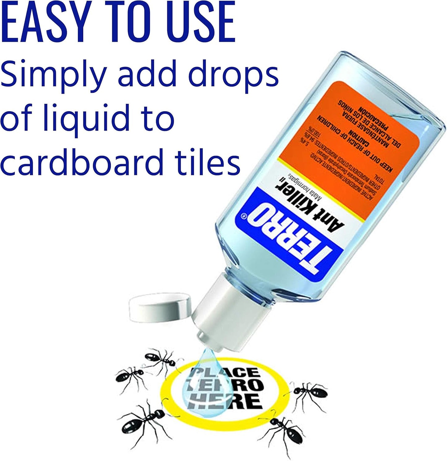 TERRO Liquid Ant Killer – 6 Pre-Filled Bait Stations – Indoor & Outdoor Ant Control