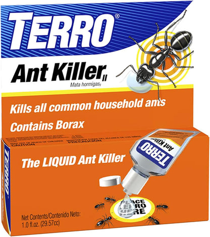 TERRO Liquid Ant Killer – 6 Pre-Filled Bait Stations – Indoor & Outdoor Ant Control