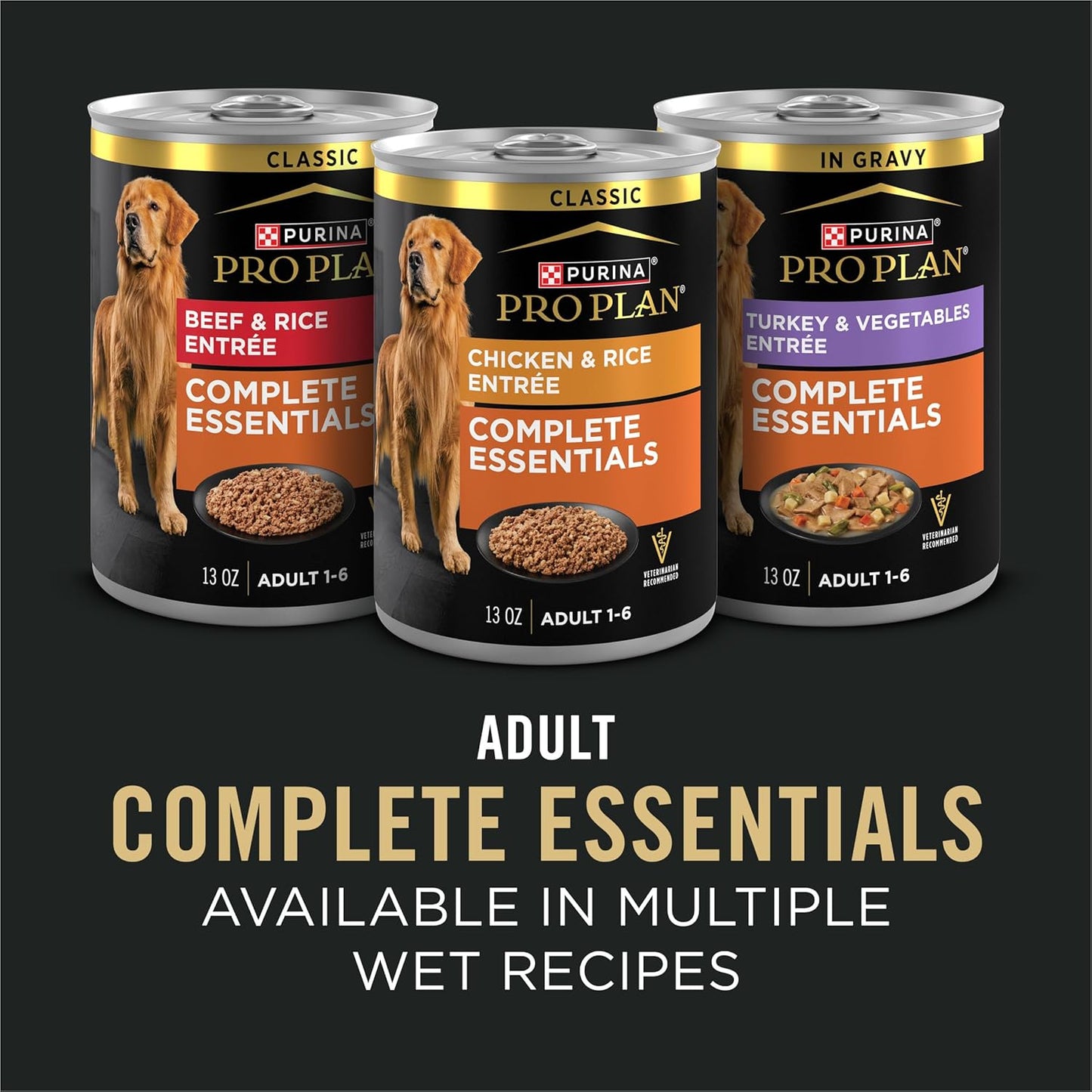 Purina Pro Plan Complete Essentials Shredded Blend Beef and Rice Dog Food Dry Formula with Probiotics for Dogs - 35 lb. Bag