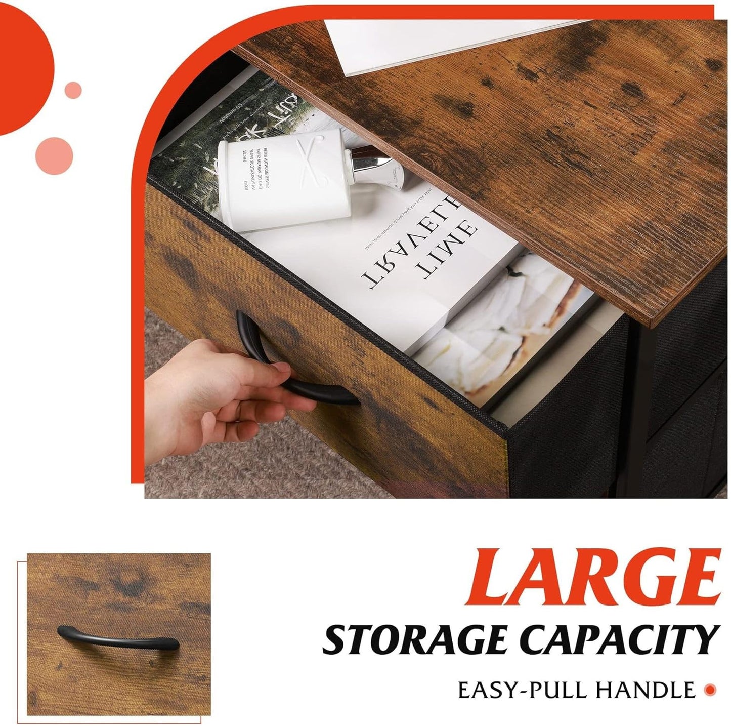 Aienvey Modern White Nightstand with Gold Frame – Compact Bedside Table Featuring Drawer & Open Shelf