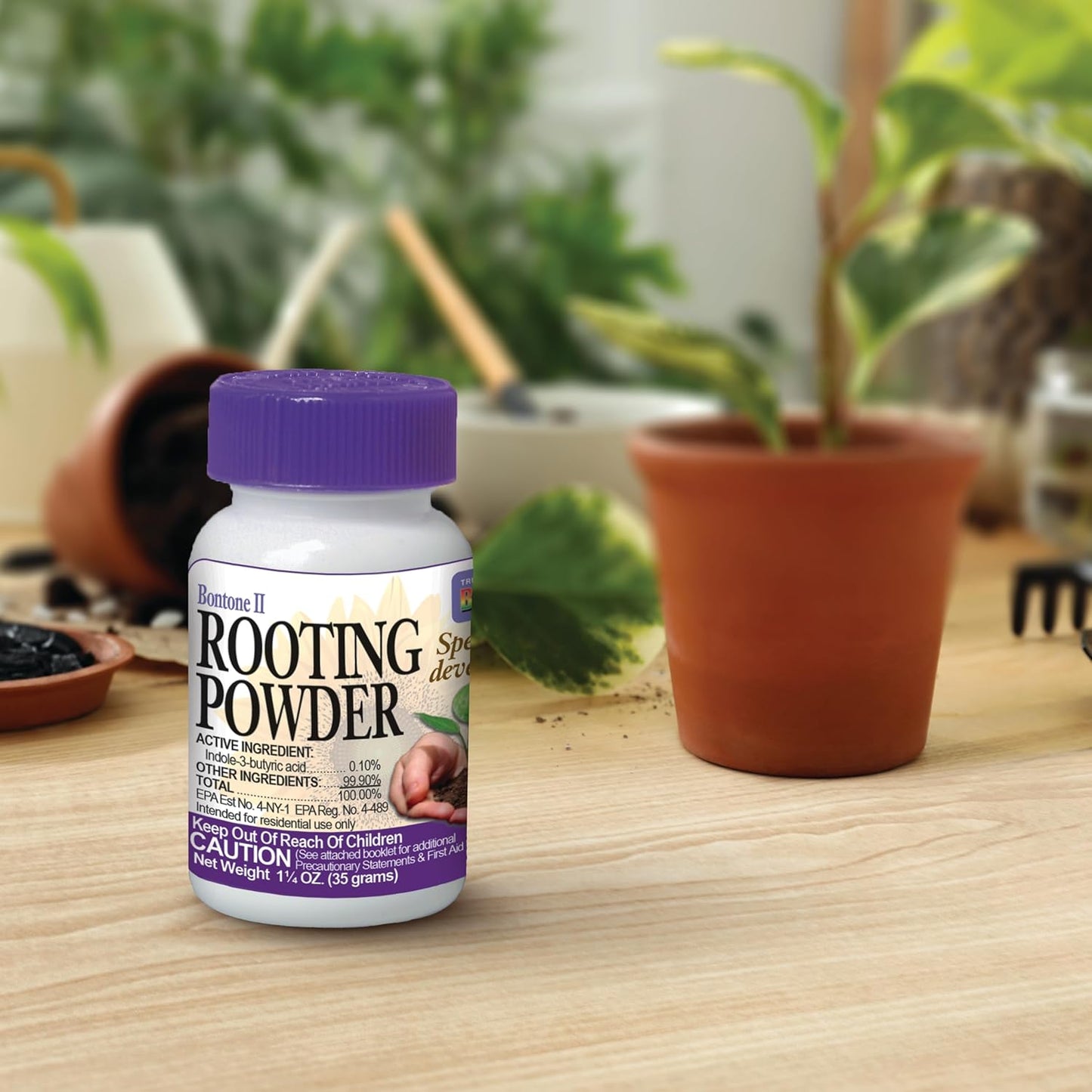 Bonide Bontone II Rooting Powder – 1.25 oz – Stimulates Root Growth for Cuttings, Seeds & Bulbs