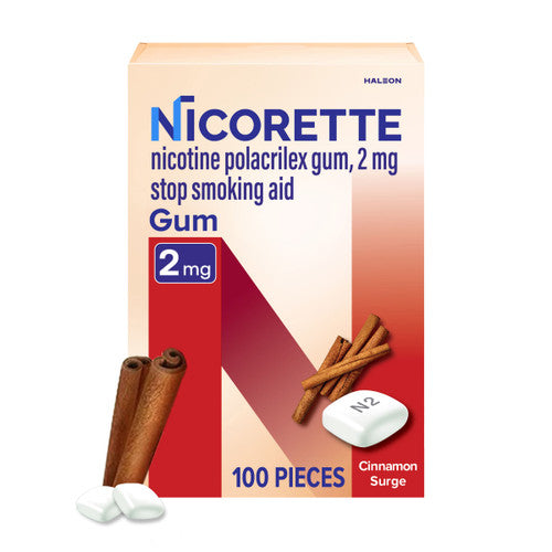 Nicorette Nicotine Gum 3mg Cinnamon Surge (100 Ct)