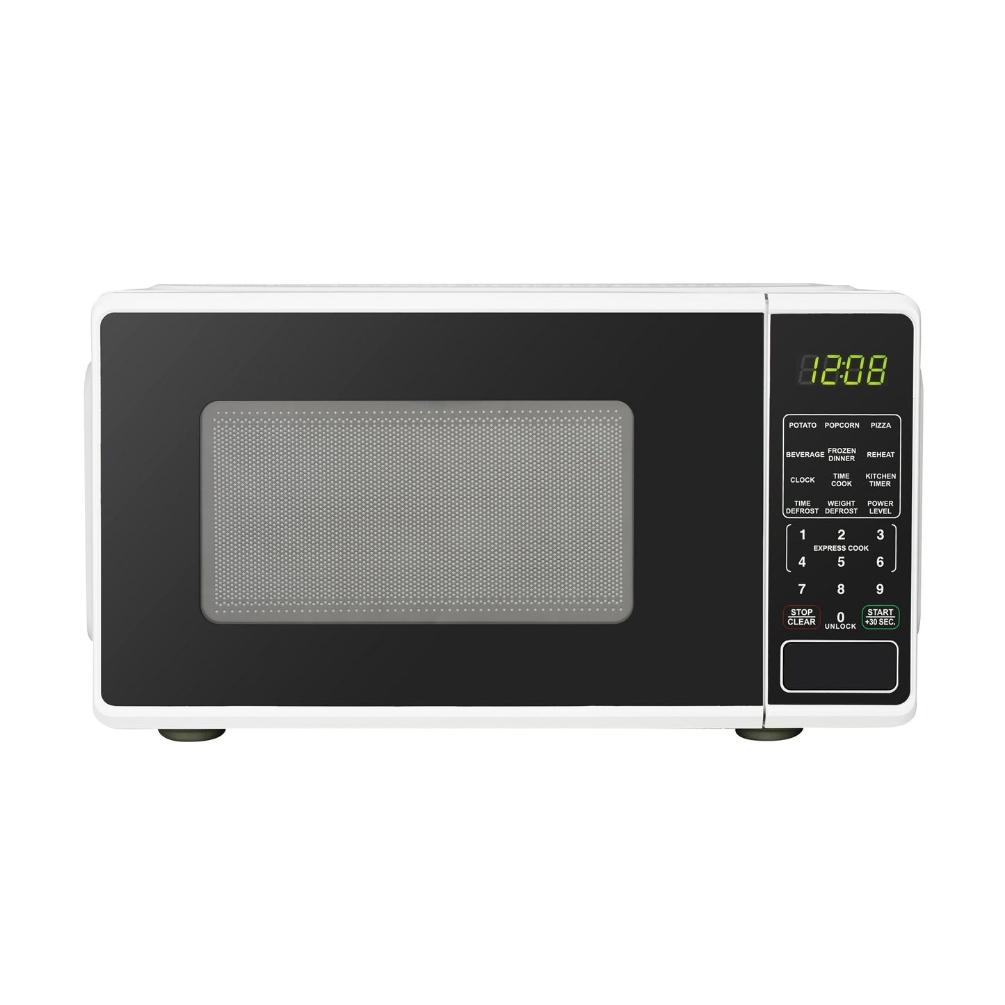 Mainstays 0.7 Cu ft Countertop Microwave Oven – 700W, White Compact Kitchen Appliance