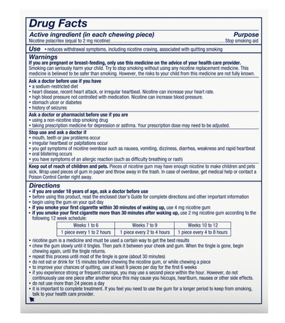 Nicorette Nicotine Gum 3mg Cinnamon Surge (100 Ct)