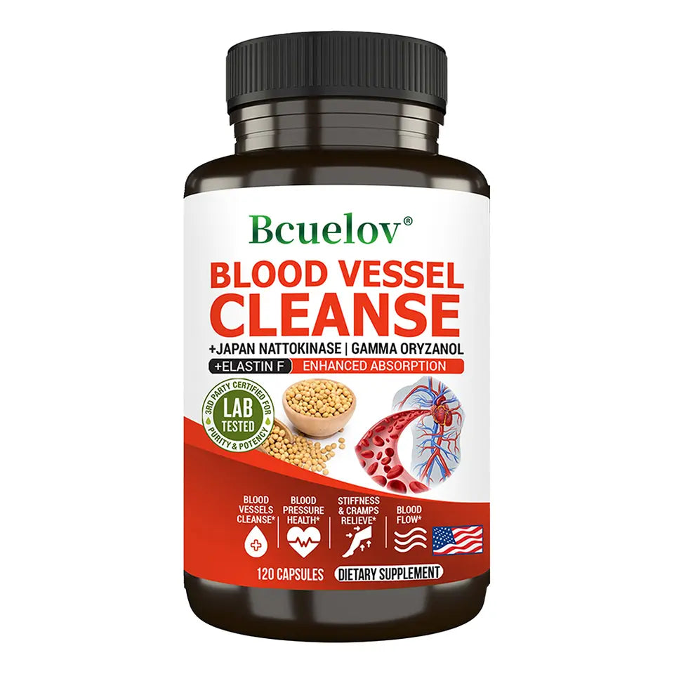 Vascular Cleanser, Helps Purify the Blood, Lowers Cholesterol, and Promotes Overall Cardiovascular Health, 120 Capsules