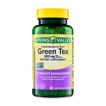 Green Tea Extract Vegetarian Capsules – 500mg, 60 Count