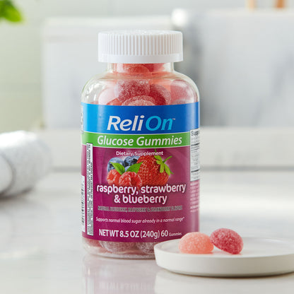ReliOn Glucose Gummies Dietary Supplement, 60 Count