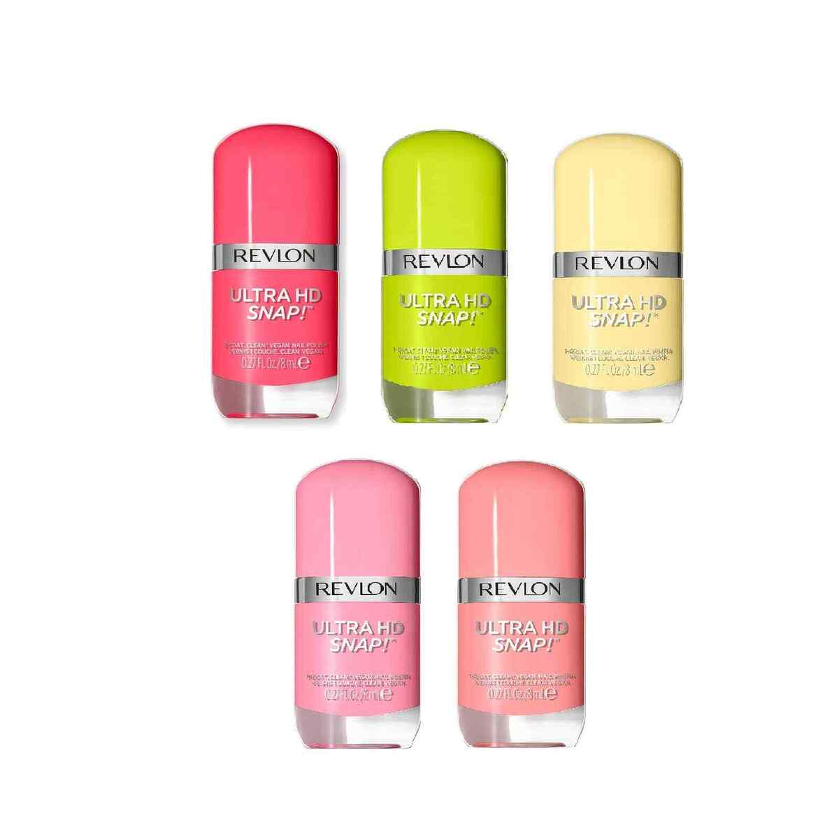Revlon Ultra HD Snap! Nail Polish 0.27 oz – Assorted Colors (100-Piece Wholesale Lot)